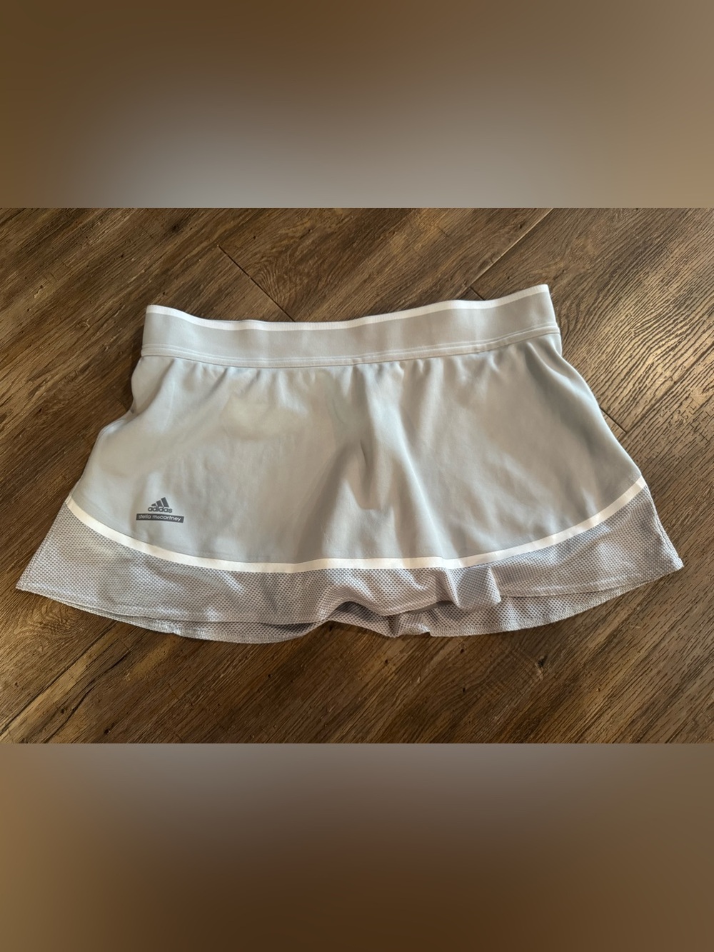 Adidas by Stella McCartney Barricade Tennis Skort Grey and White Sz Lg